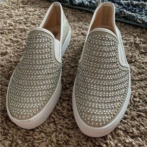 New. Inc bling gold shoes size 5 from Macy.